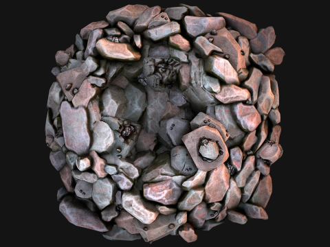 Iron Metal Ore Minerals 3D Model