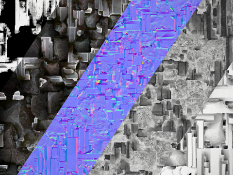 Silver Ore Metal Deposits for Mine Modelo 3D