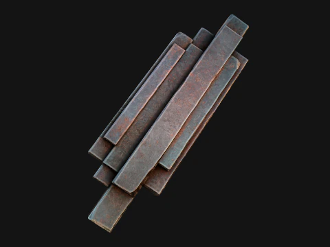 Silver Ore Minerals Mine Resource Pack 3D Model