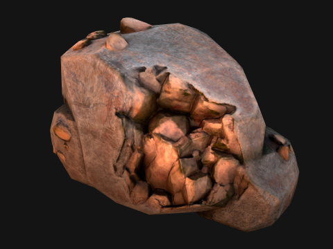 Copper Ore Metal Deposits for Mine 3Dモデル