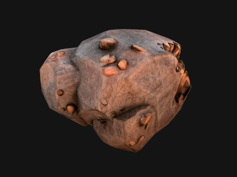Copper Ore Metal Deposits for Mine 3D Model