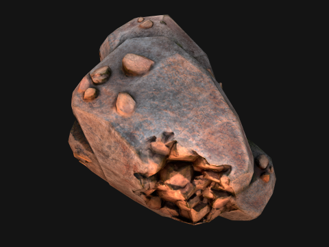 Copper Ore Metal Deposits for Mine 3Dモデル