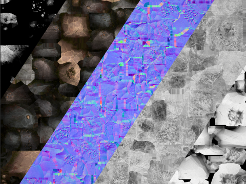 Copper Ore Metal Deposits for Mine 3Dモデル