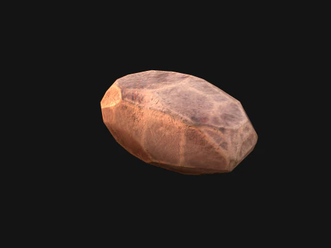 Copper Deposits Ore and Stones Resource Set 3D Model