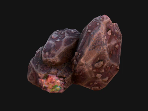 Cave Crystal Gemstone Ore 3D Model