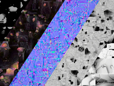 Cave Crystal Gemstone Ore 3D Model