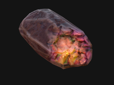 Deposits of Magic Crystals and Gems 3D Model