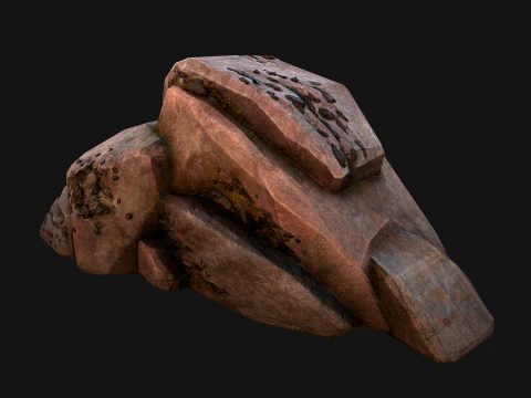 Coal Deposits Rocks and Ore 3D Model