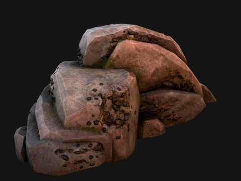 Coal Deposits Rocks and Ore 3D 模型