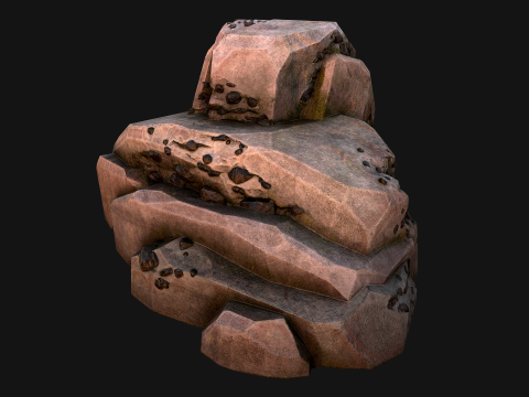 Coal Deposits Rocks and Ore 3D 模型