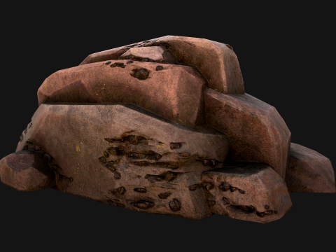 Coal Deposits Rocks and Ore 3D 模型