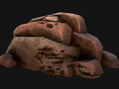 Coal Deposits Rocks and Ore 3D Model