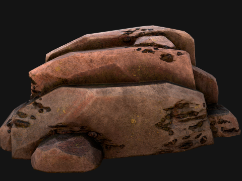 Coal Deposits Rocks and Ore 3D 模型