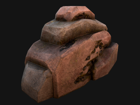 Coal Deposits Rocks and Ore 3D 模型