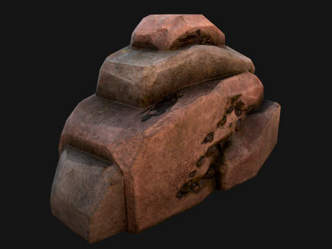 Coal Deposits Rocks and Ore 3D Model