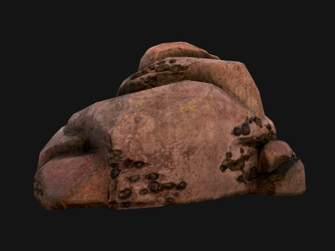 Coal Deposits Rocks and Ore 3D Model