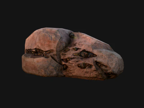 Coal Deposits Rocks and Ore 3D Model