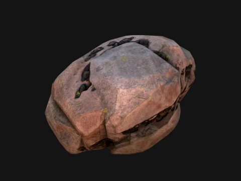 Coal Deposits Rocks and Ore 3D Model