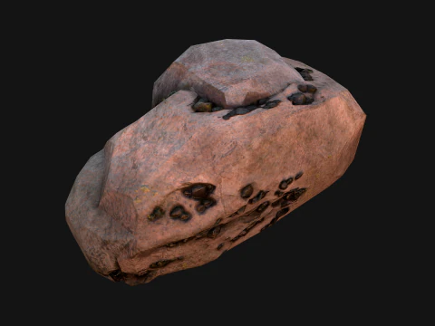 Coal Deposits Rocks and Ore 3D Model