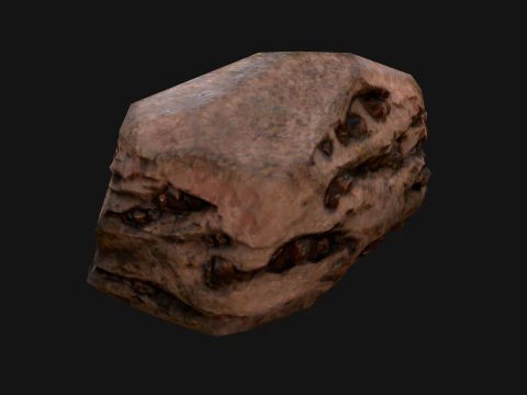 Coal Deposits Rocks and Ore 3D Model
