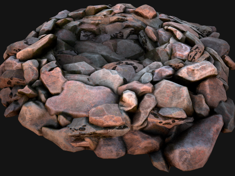 Coal Deposits for Mine Rocks and Ore 3Dモデル