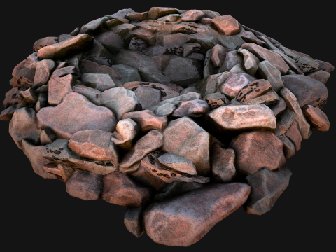 Coal Deposits for Mine Rocks and Ore 3Dモデル
