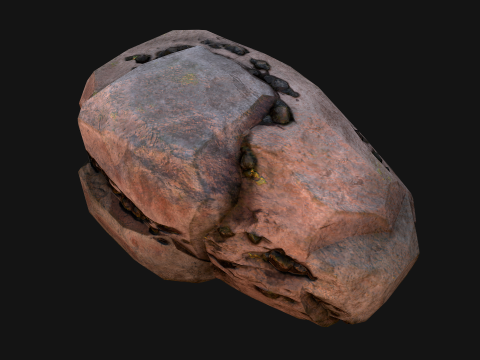 Coal Deposits Ore Industrial Resources 3D Model