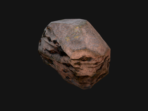 Coal Deposits Ore Industrial Resources 3D Model