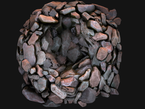 Coal Deposits Ore Industrial Resources 3D Model