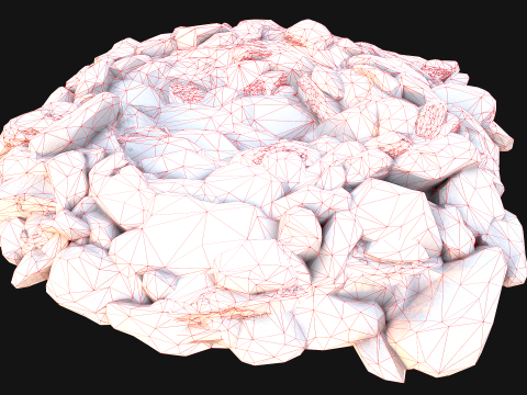 Coal Deposits Ore Industrial Resources 3D Model