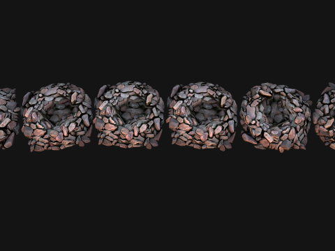 Gemstone Deposits Mine Set 3D Модель