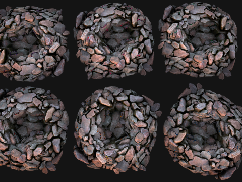 Gemstone Deposits Mine Set 3D Модель
