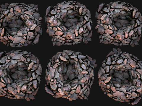 Gemstone Deposits Mine Set 3D Модель
