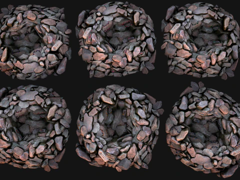 Gemstone Deposits Mine Set 3D Model