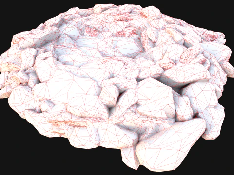 Gemstone Deposits Mine Set 3D Model