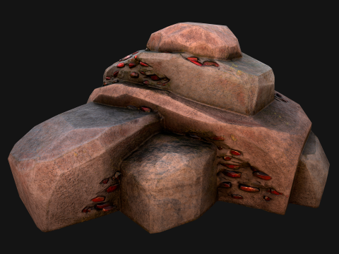 Gems Minerals Gemstone Mine Resource Pack 3Dモデル