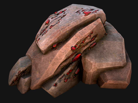 Gems Gemstone Minerals Magical Crystals Ore 3D Model
