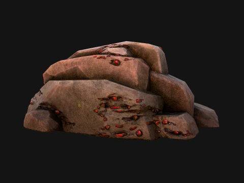 Gems Gemstone Minerals Magical Crystals Ore 3D Model