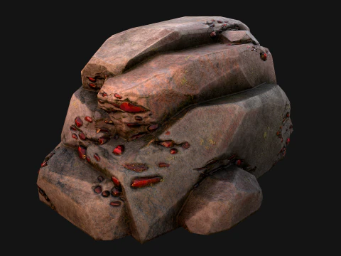 Gems Gemstone Minerals Magical Crystals Ore 3D Model