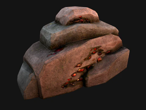 Gems Gemstone Minerals Magical Crystals Ore 3D Model