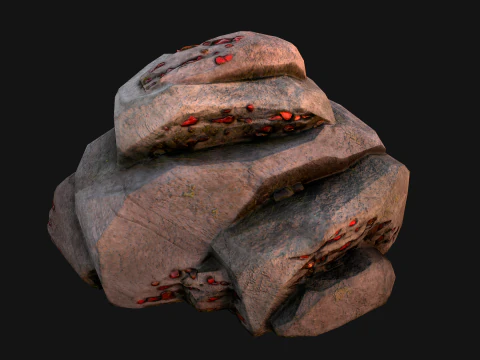 Gems Gemstone Minerals Magical Crystals Ore 3D Model