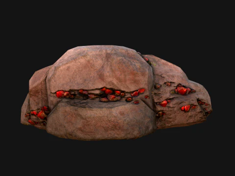 Gems Gemstone Minerals Magical Crystals Ore 3D Model