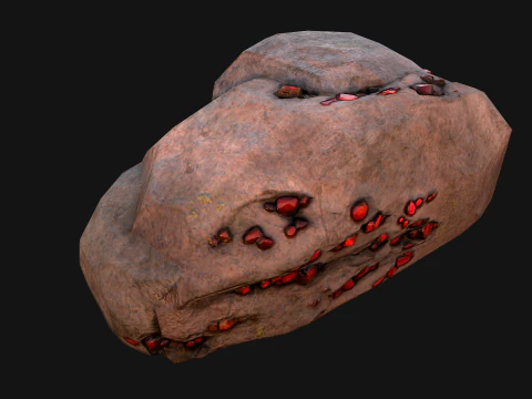 Gems Gemstone Minerals Magical Crystals Ore 3D Model
