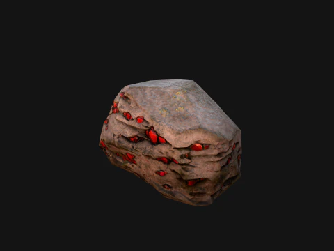Gems Gemstone Minerals Magical Crystals Ore 3D Model
