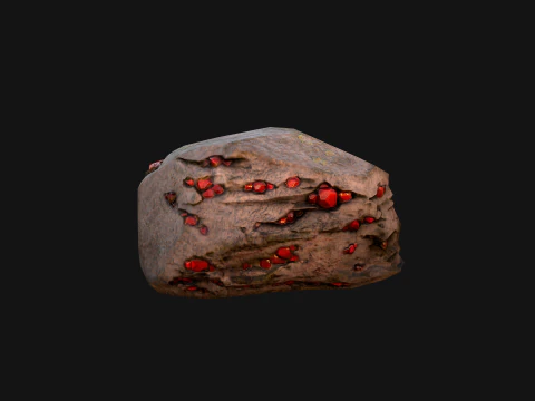 Gems Gemstone Minerals Magical Crystals Ore 3D Model