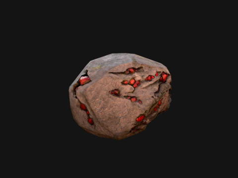 Gems Gemstone Minerals Magical Crystals Ore 3D Model