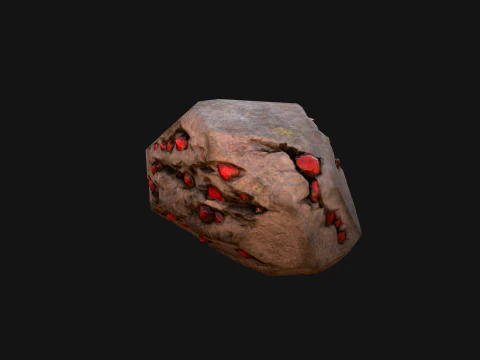 Gems Gemstone Minerals Magical Crystals Ore 3D Model