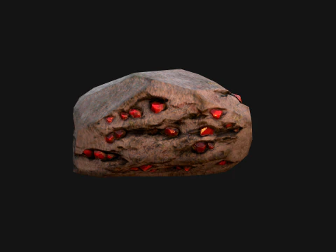 Gems Gemstone Minerals Magical Crystals Ore 3D Model