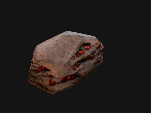 Gems Gemstone Minerals Magical Crystals Ore 3D Model