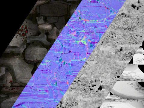 Crystals Gems Ore Mine and Caves Dungeons Resource Pack 3D Model